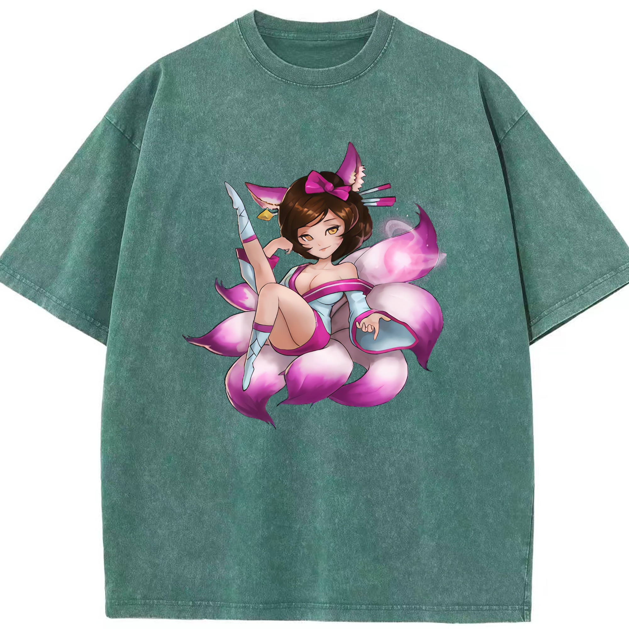 リーグ・オブ・レジェンド League of Legends LOL 綿100% ヴィンテージ風 半袖Tシャツ（フロントプリント）